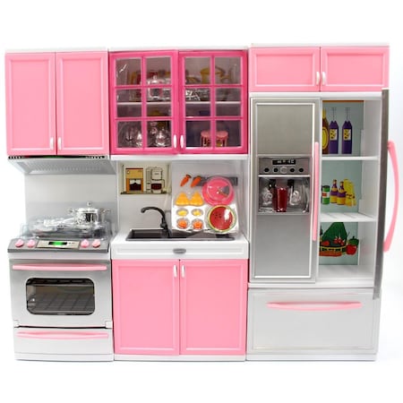 Strategy Agon Battery Operated Modern Kitchen Playset with Oven & Fridge ST3494118
